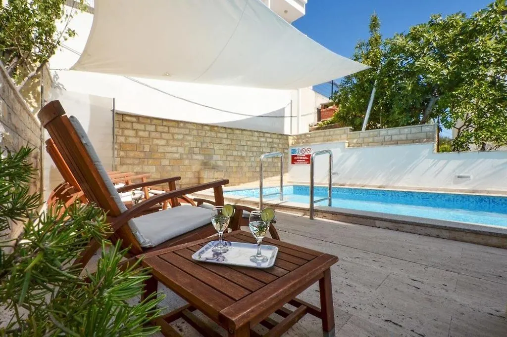 Apartment In Seget Vranjica With Sea View, Balcony, Air Conditioning, Wifi 91-2